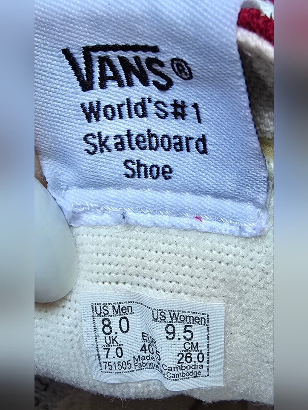 Vans Sk8-Hi Maroon Pink Magenta High Top Skate Shoes Womens Size 9.5 - Picture 7 of 10